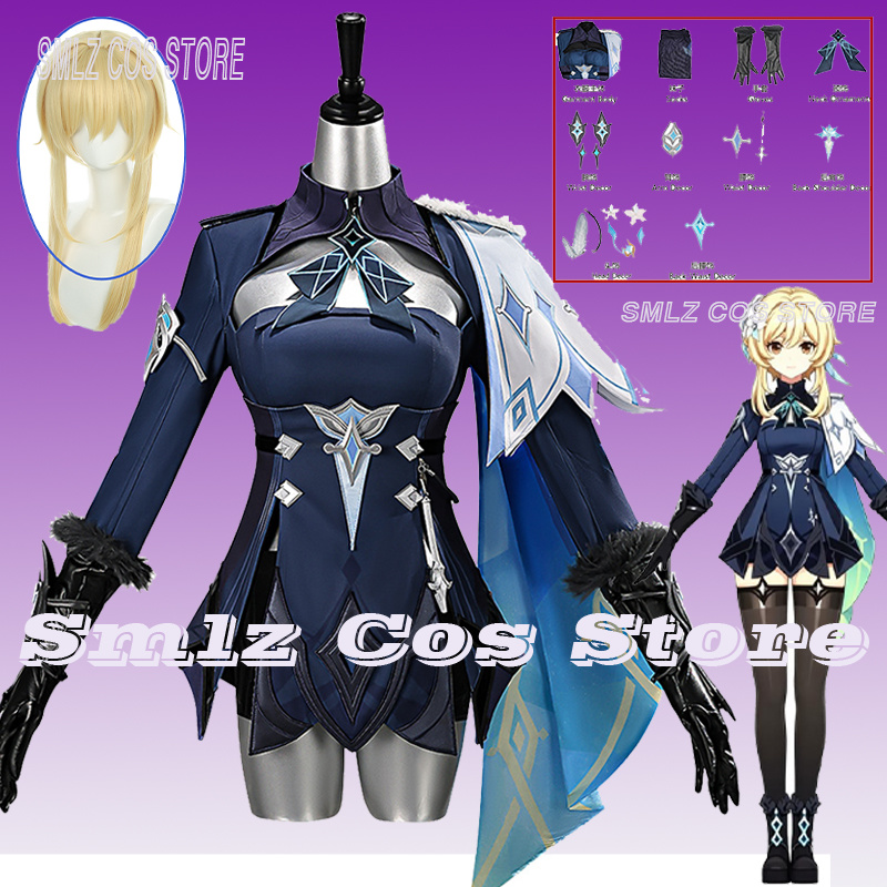 Travel Accessories For Women - 2026 Genshin Impact Reisende Lumine Cosplay-Kostüm
