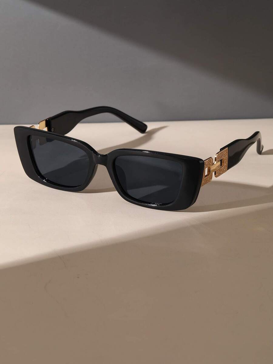 Travel Accessories For Women - 1 Paar Vintage-Brillen mit geometrischem Kunststoffrahmen
