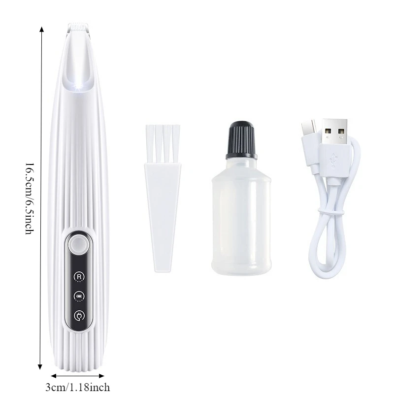 Travel Accessories Display - Kabellose Tierpflege-Hundeschermaschine mit LED-LCD-Display, 18mm Breite