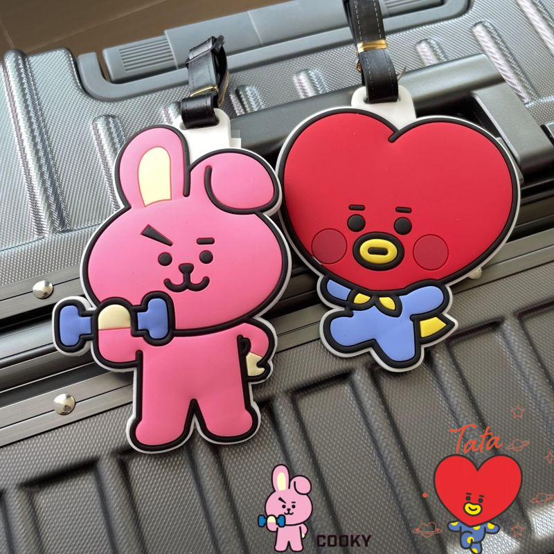 Travel Accessories International - BT21 Cartoon-Schlüsselanhänger, niedlicher Kawaii-Gepäckanhänger für Handgepäck