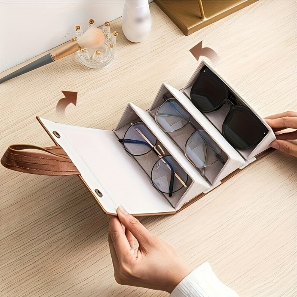 Travel Accessories Display - 1 Stück, 3/4/5/6 Fächer, Sonnenbrillenetui, Faltbares