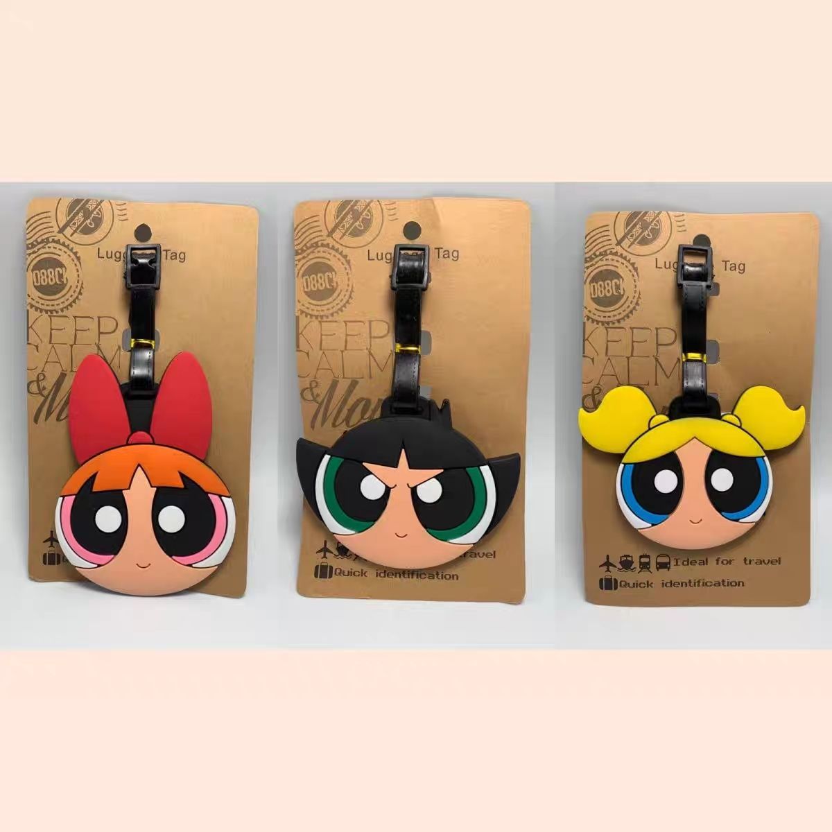Travel Accessories International - Anime Powerpuff Girls Taschenanhänger Kawaii Cartoon