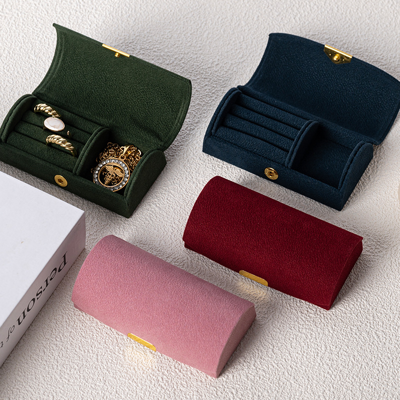 Travel Accessories Display - Gewölbte tragbare Schmuck-Aufbewahrungsbox, tragbare Geschäftsreise und