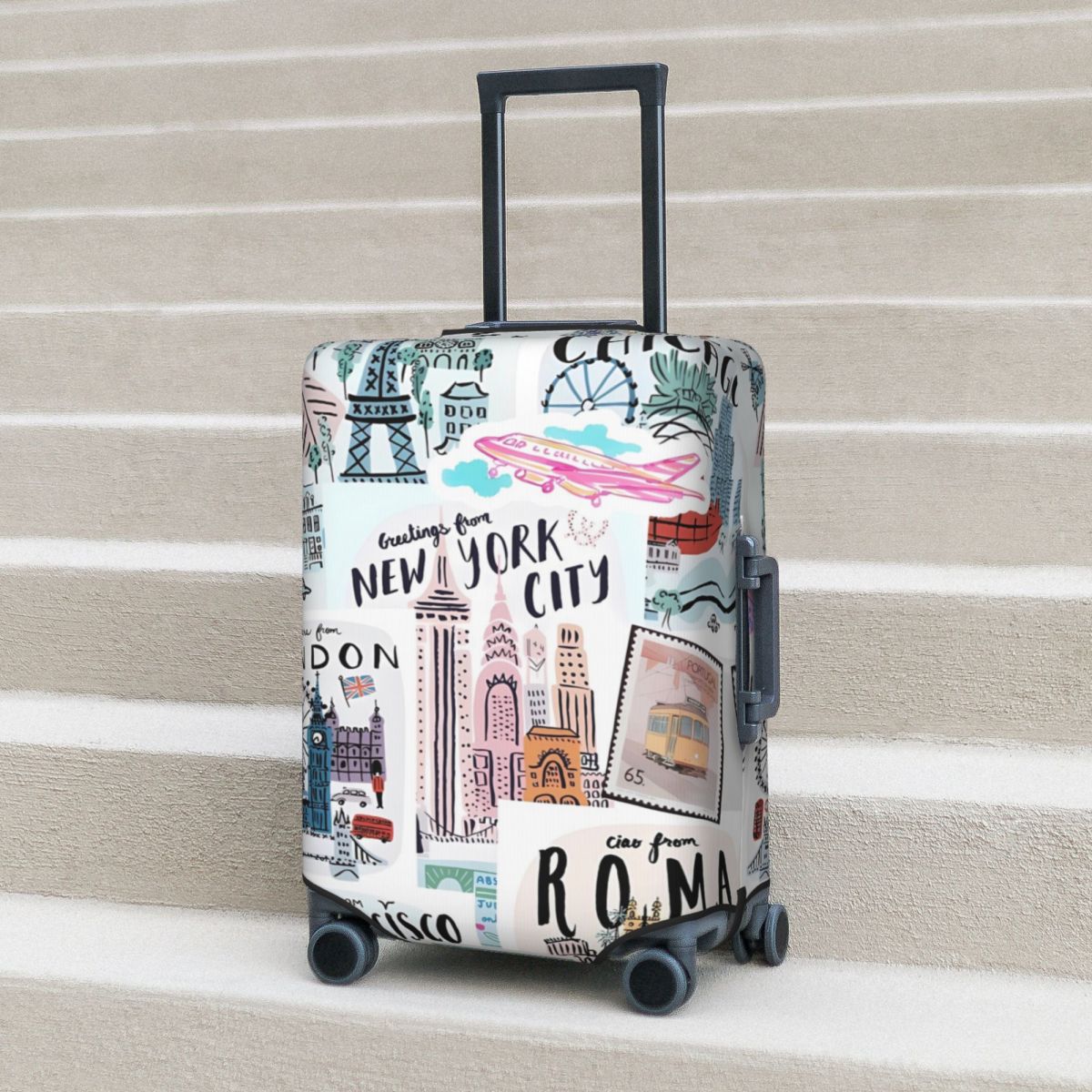 Travel Accessories New York - Reisedrucke Kofferhülle New York Memory Holiday