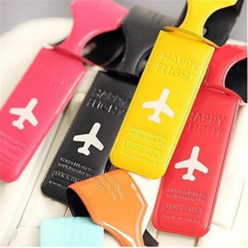 Travel Accessories International - Reisegepäckanhänger-Hülle, Koffer-ID-Gepäckanhängerhalter, Etiketten für Bordgepäck, tragbare
