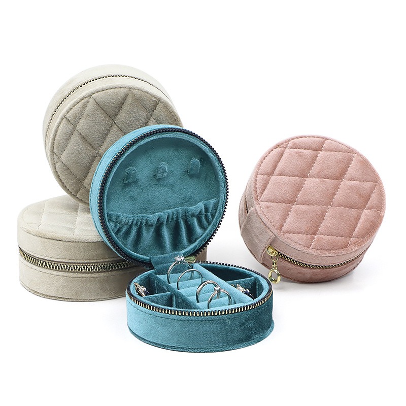 Runde Diamant Samt Reise Schmu – Travel Accessories Display Bewertung und Preis