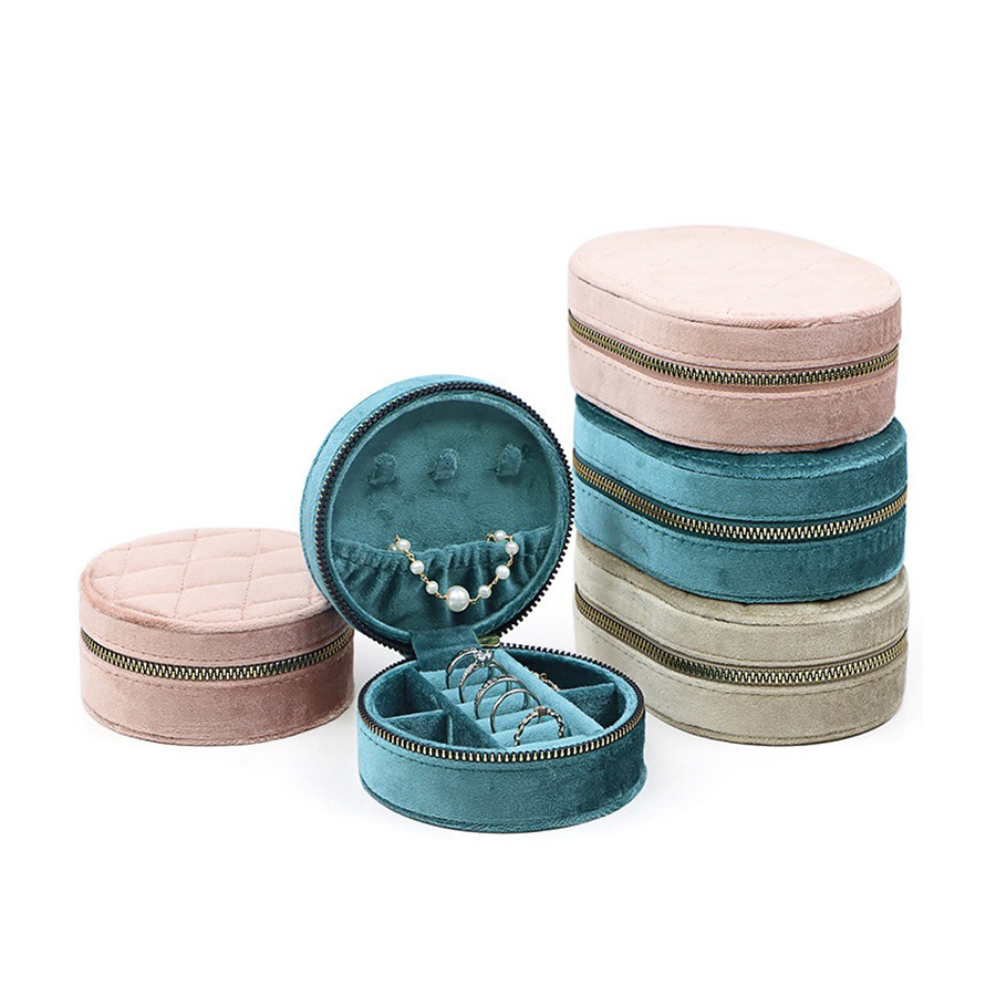 Runde Diamant Samt Reise Schmu – Travel Accessories Display Bewertung und Preis