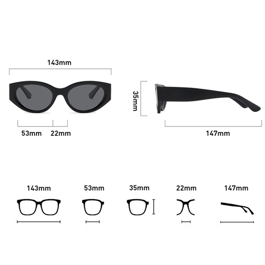 Klassische Cat-Eye-Sonnenbrill – Travel Accessories Men Bewertung und Preis